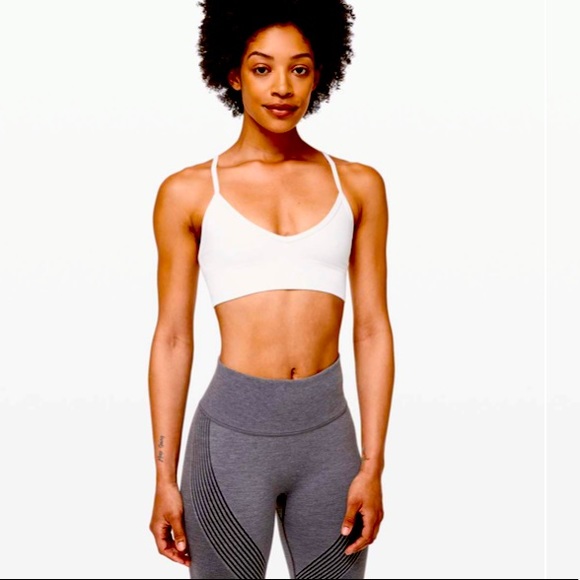 Lululemon Ebb To Street Sports Bra II White 8